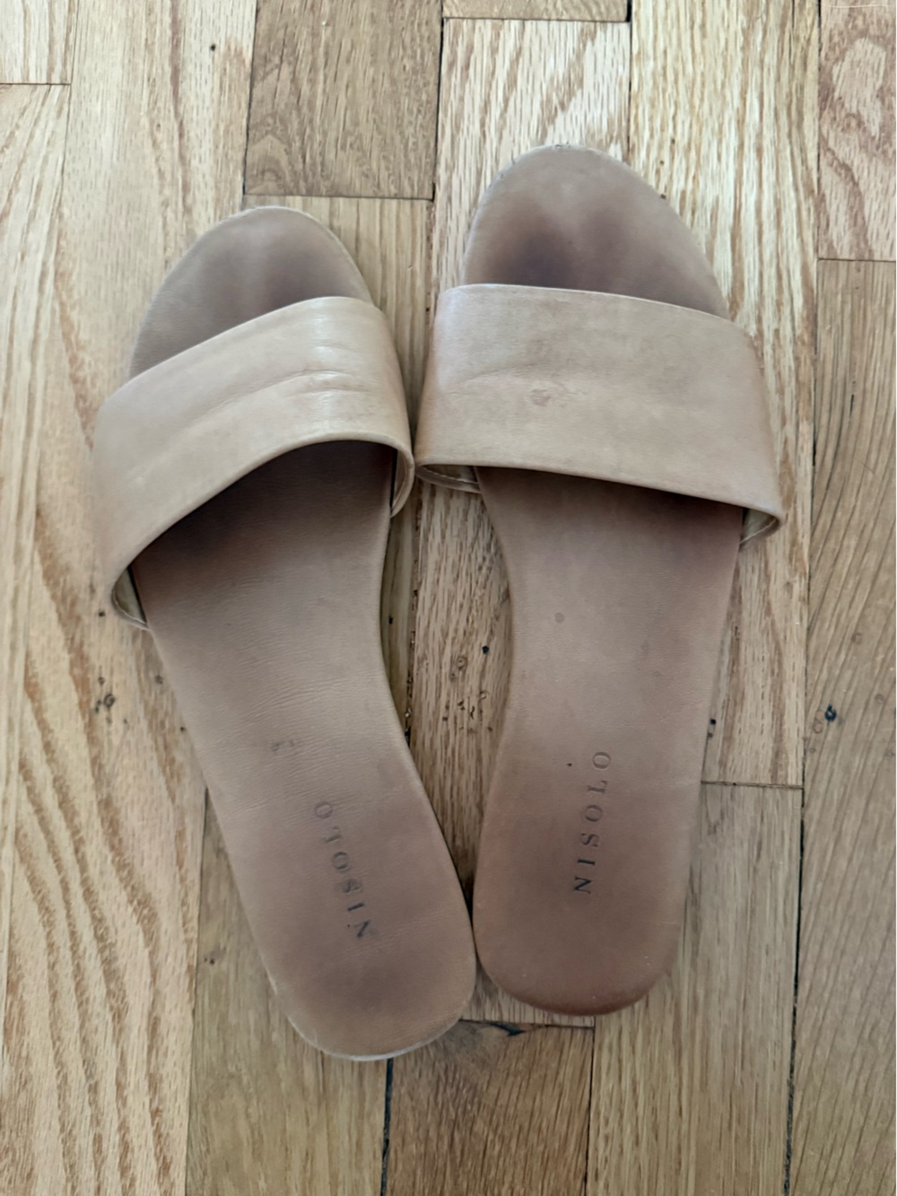 NISOLO Isla Slide Sandal in Sand | FLATS, Size 7.5